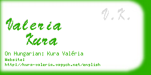 valeria kura business card